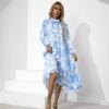 2025 New Fashion Trend Dresses Spring Summer Printed Waist Dresses Fashion Women's