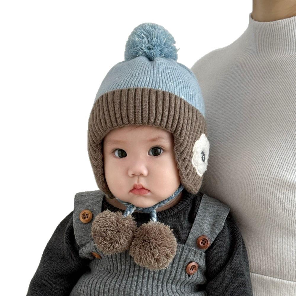 Chapéu de Lã Tricotado de Inverno para Bebês e Crianças Pequenas - Design Fofo e à Prova de Vento para Meninos e Meninas