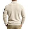 Men Fleece Casual Sweatshirt Half High Collar Long Sleeve Pullover Tops Arm Zipper Pocket Trend Loose Warm Outdoor Sport Men's Hoodie