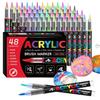 Acryl-Marker-Stift für Studenten - Vollfarbe, Weiche Spitze, Wasserdicht, Nicht verschmierend, Stapelbar, Direkte Flüssigkeit für Graffiti und Malerei