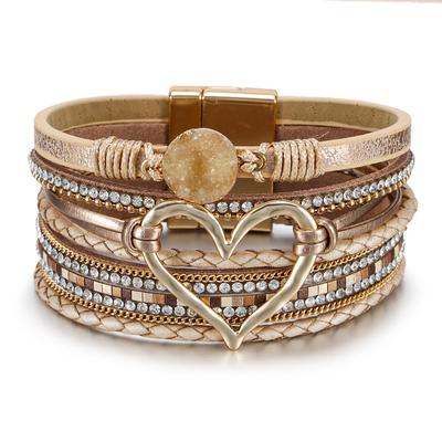 Bohemian Braided Rope Love Bracelet - Student Jewelry, Niche European & American Style