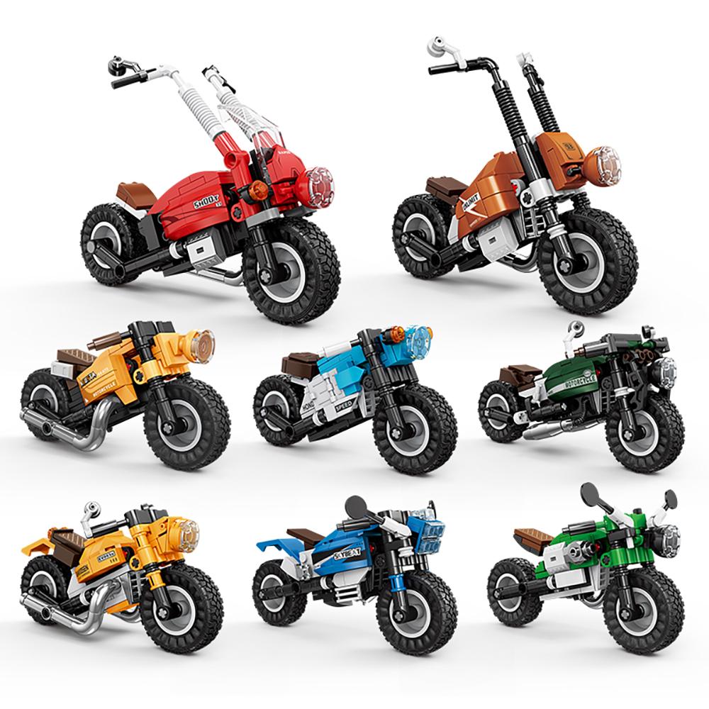 Speed Demon Motorcycle 3D Building Block Toys Cultivate Children's Interests, MOC Motorcycle Assembly, Multiple Styles Available