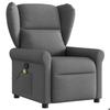 VidaXL Fauteuil de massage inclinable Gris foncé Tissu, fauteuil de massage, fauteuil, fauteuil canapé, fauteuil de bureau 4015667
