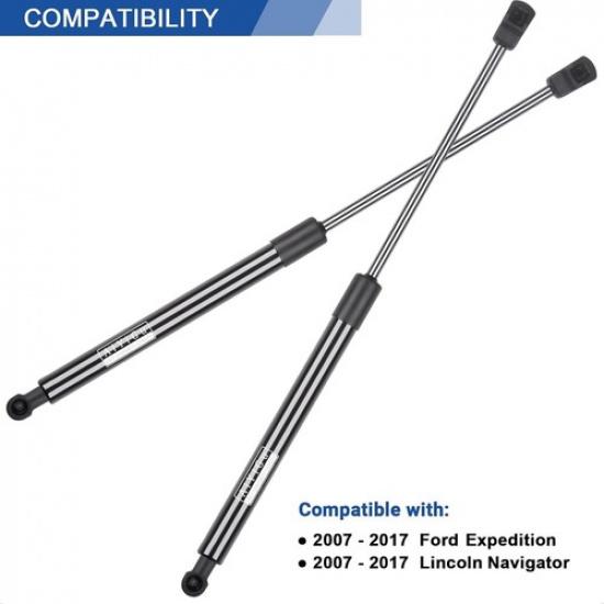 Rear Window Glass Lift Supports for 2007-2017 Ford Expedition Lincoln Navigator