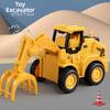 Yellow Press Sliding Press Car 6 Styles Excavator Roller Bulldozer  Children Educational Toys