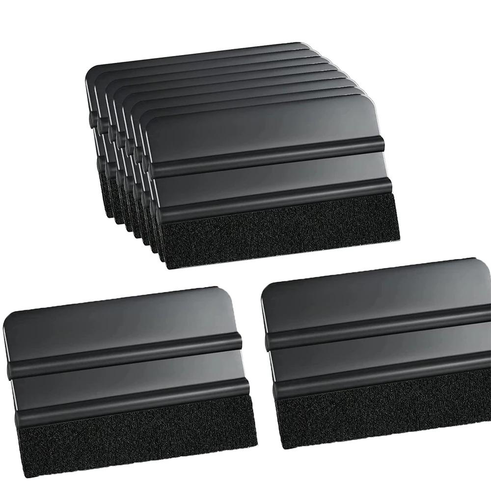 10pcs Vinyl Squeegee Applicator Car Sticker Carbon Film Install Felt Fabric Scraper Window Film Tinting Tool Vinyl Wrap Tools