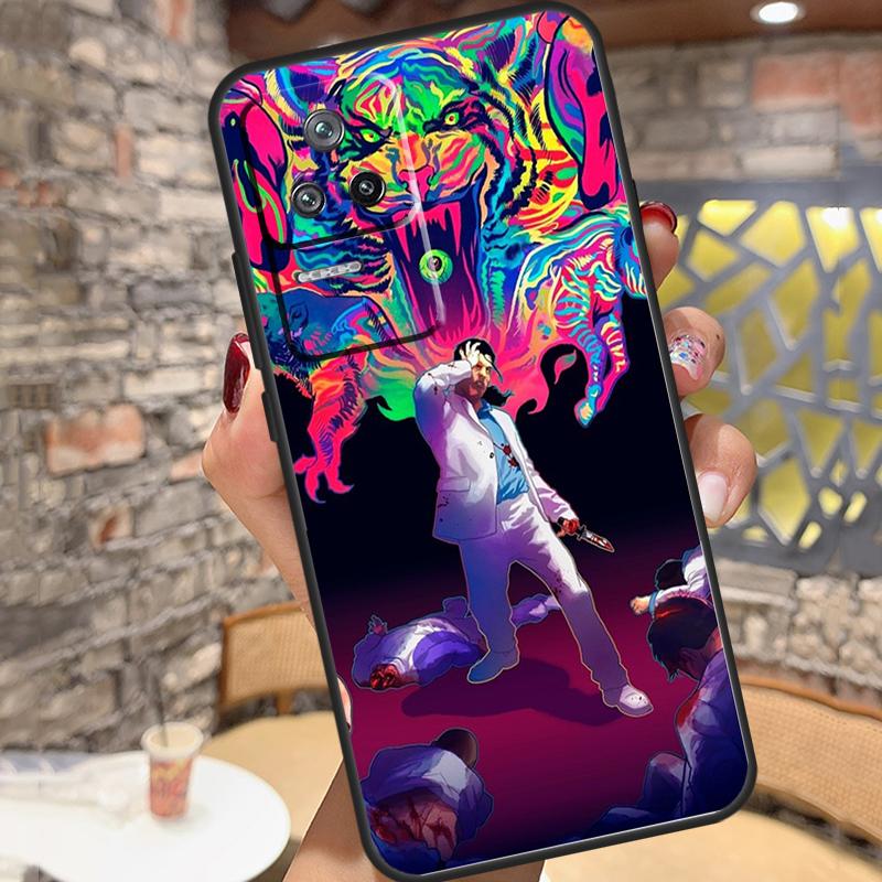 Game Hotline Miami Case For Xiaomi 15 Ultra 13 14 11T 12T 13T 14T Pro POCO X7 X3 X5 X6 Pro M6 F5 F6 Pro Cover