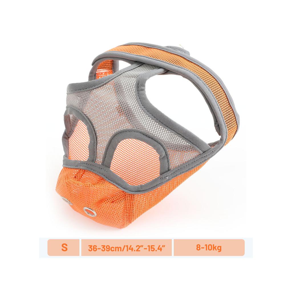 Dog Muzzle Breathable Mesh for Short Snout Dogs Prevent Biting Barking