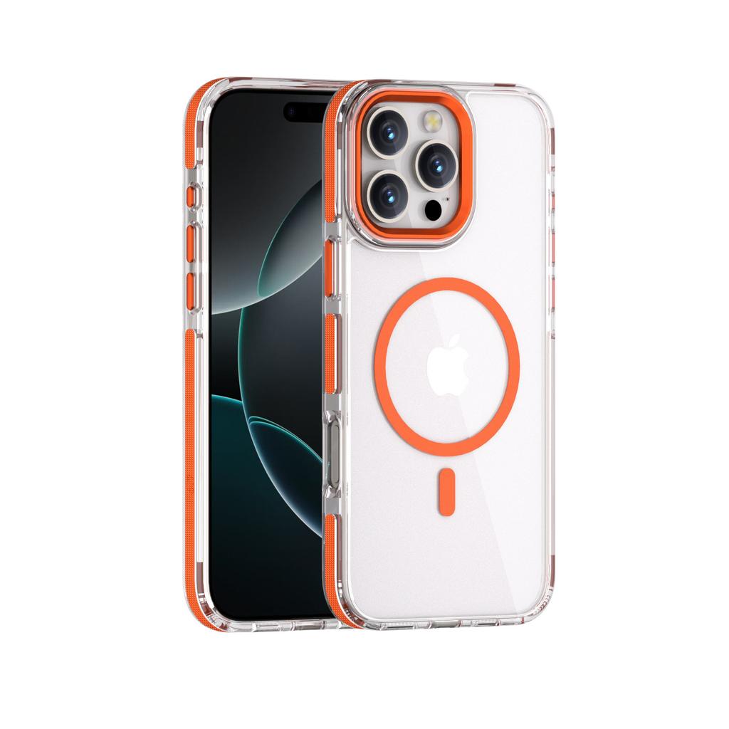 Applicable to Apple 11promax mobile phone case, acrylic magnetic anti-drop transparent iPhone11 case.