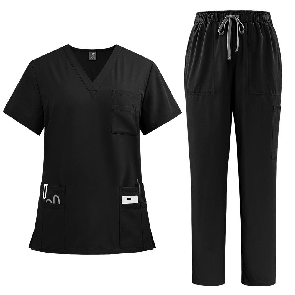Summer Two-piece Elastic Workwear Suitable for Doctors and Nurses Hand Washing Clothes Suitable for Female Nurses' Uniforms