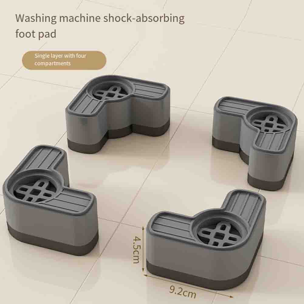 Washing Machine Stability Height Adjustable Base Vibration Absorbing Pads Set Accessory Multiple Height Options