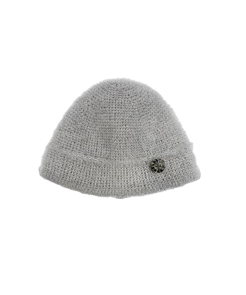 HOLYNUMBER7 Pearl Beanie _ Silver