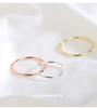 Cui Yan S925 Sterling Silver Plain Band Ring, Stackable and Versatile, Simple Personalized Design for Men and Women