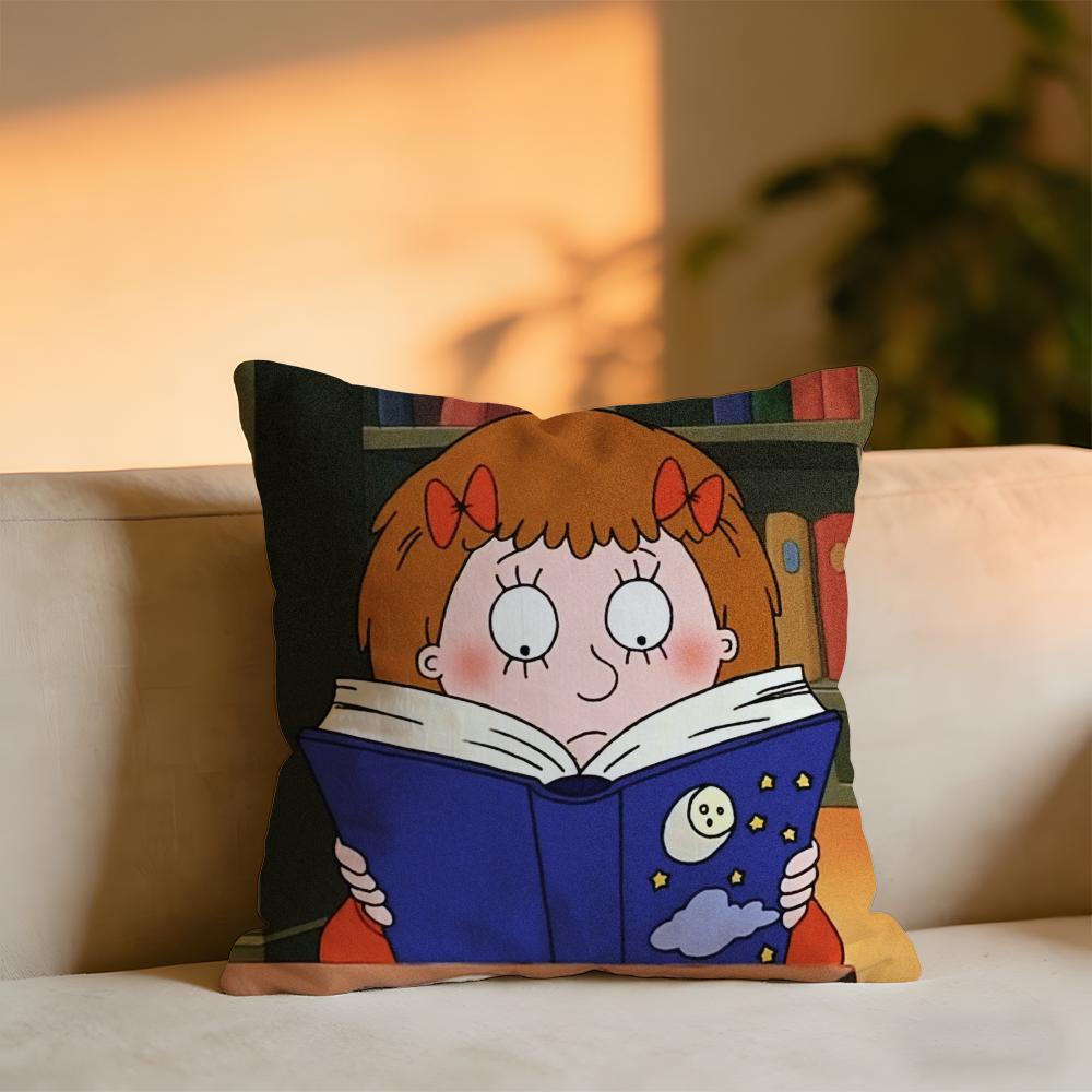 

Mona The Vampire Cushion Cover Cozy Velvet Throw PillowSoft Warm Cushion For Sofa Bed 30x30 cm