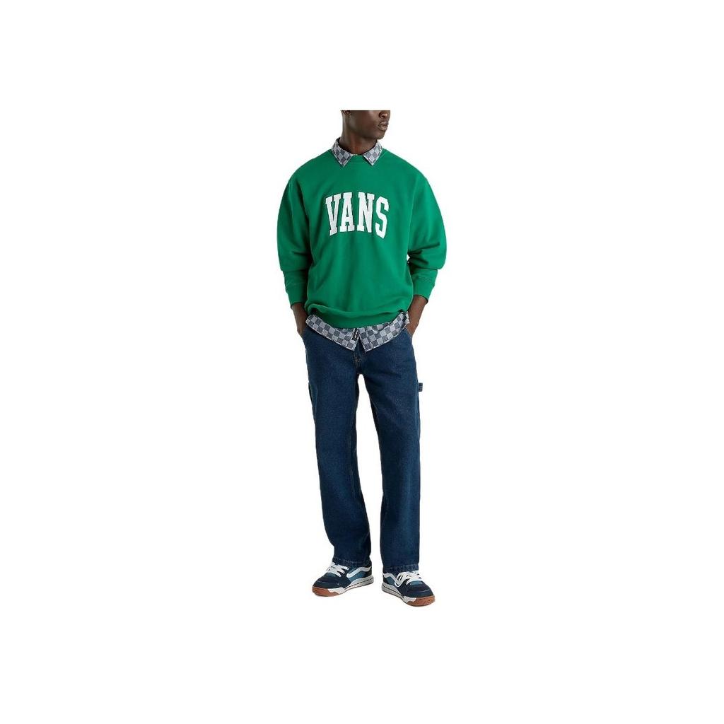 Vans Original Standards Loose Fit Crew Neck Letter College Sweatshirt Men Sweatshirt Green VN000HP7J5F