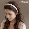 Feminine Pink Crystal Headband with High-End Hair Clip