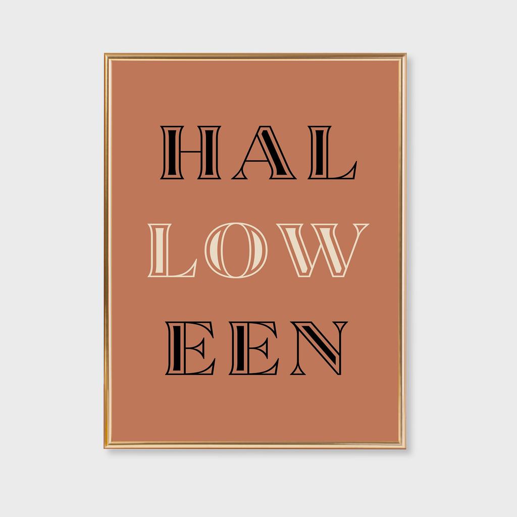Halloween Wall Art Print Poster Halloween Canvas Painting Home Decor Funny Halloween Art Print Minimalist Cute Ghost Print Gift