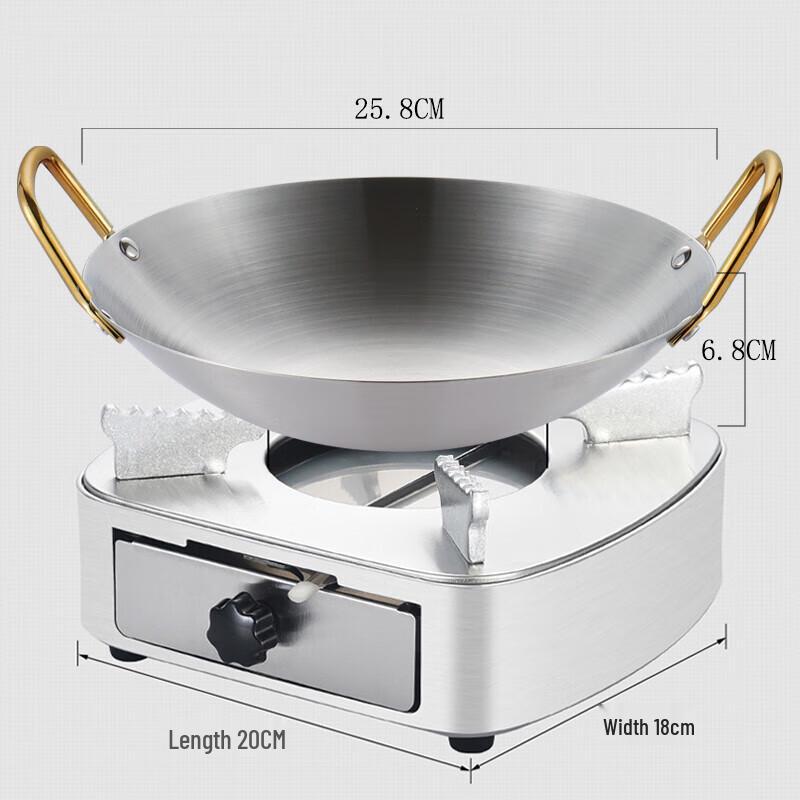 Мини-спиртовая горелка GOWKE из нержавеющей стали для горячего горшка