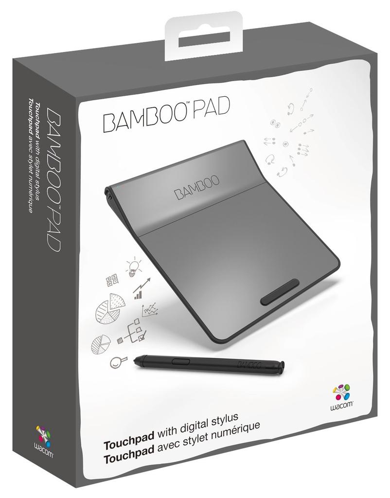 Wacom Touchpad with Pen USB Connection Bamboo Pad Black CTH301K