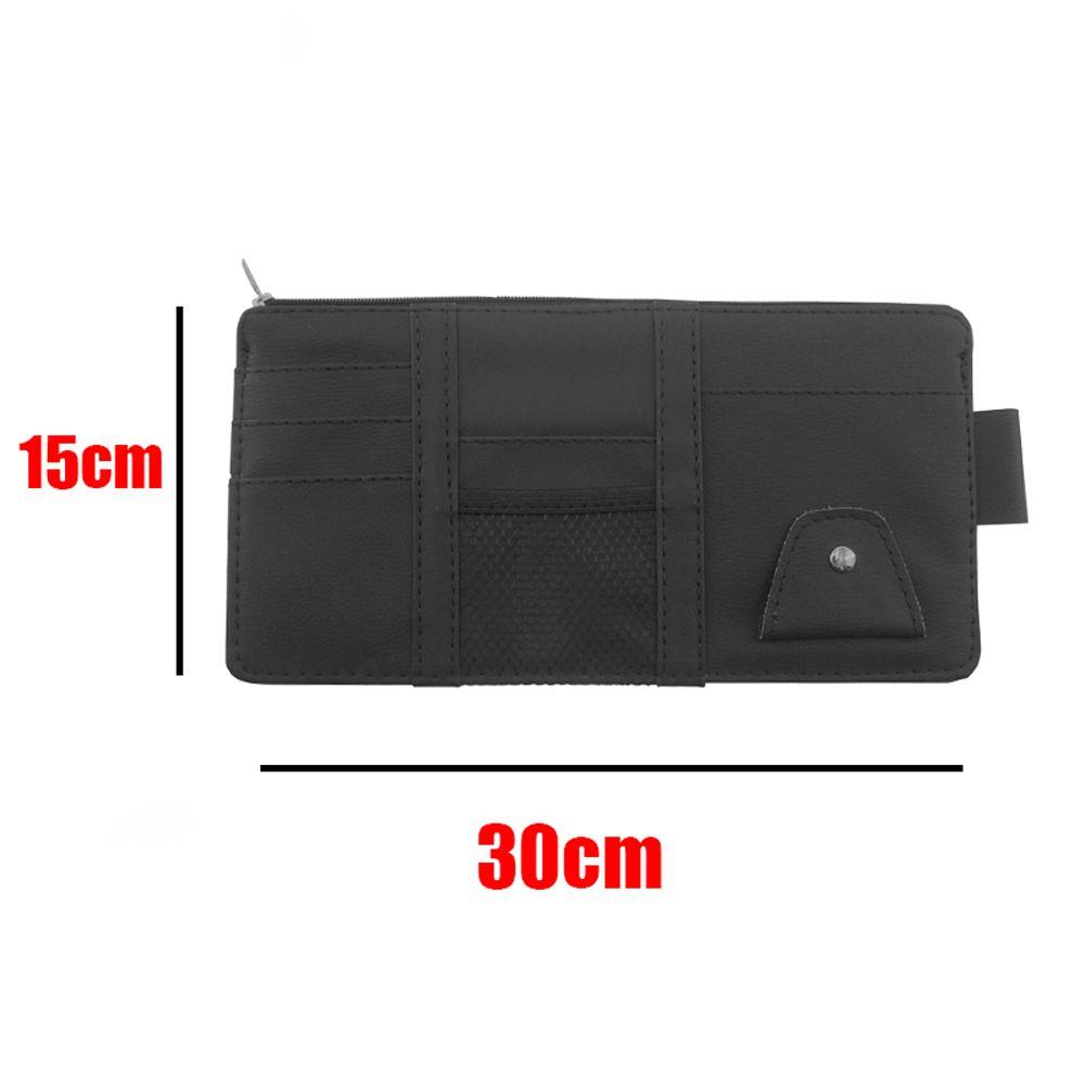 Auto Interior Accessories Car Sun Visor Organizer Sunglasses Clip Pocket Organizer Storage Pouch