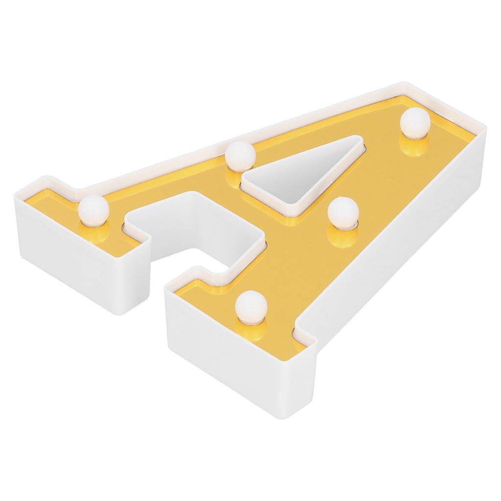 LED Decorative Light AShape English Alphabet Letter Lamp for Home Bar Decoration Warm White