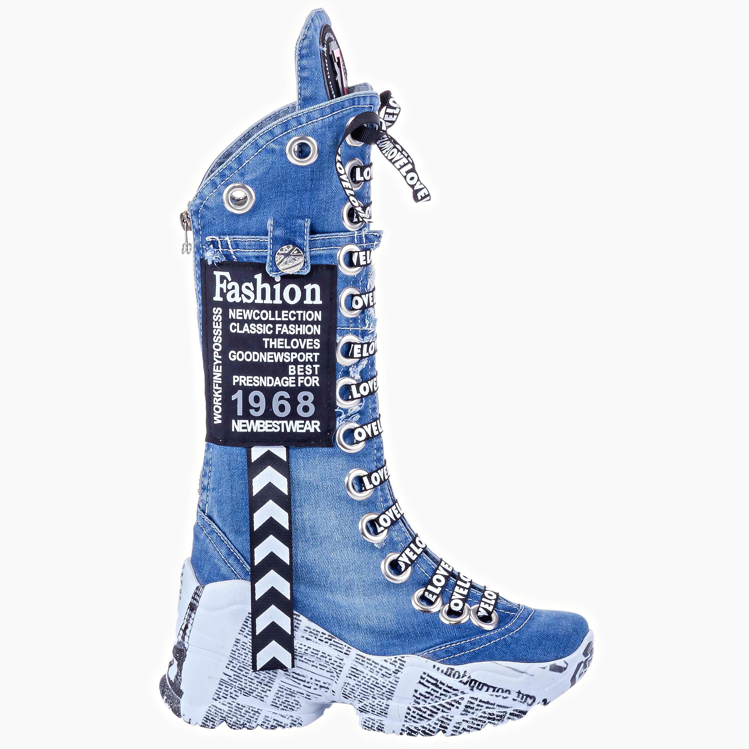 

Джинсовые сапоги Обувь, Женские спортивные сапоги ручной работы, Синие туфли, Женские сексуальные сапоги, Ботинки на каблуке, Спортивные высокие сапоги, Обувь Подарок на день рождения 36 синий