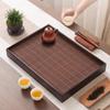 Chinese Bamboo Tea Tray Water Storage Kung Fu Tea Set Simple Rectangular Serving Trays Tea Storage Store Up Water Tray