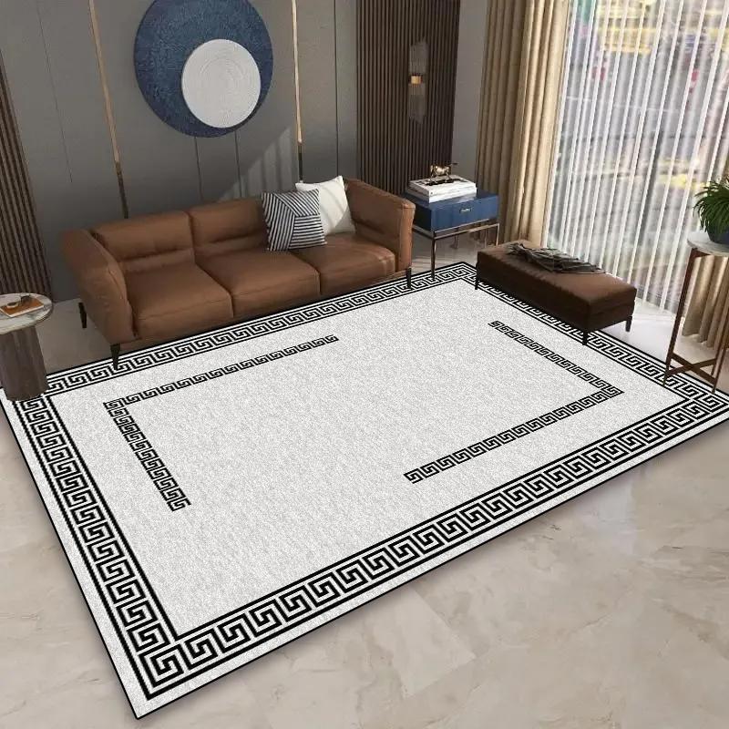 Nowoczesne Duże Dywany do Salonu Dekoracja Domu Dywany do Sypialni Antypoślizgowy Luksusowy Dywan do Salonu Zmywalna Mata pod Stoliki Kawowe
