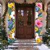 2D Flat, 2pcs Tropical Bird & Flower Porch Banner Suitable for Indoor/Outdoor Hanging Decoration - Vibrant Multicolor Hanging Couplets for Front Door,