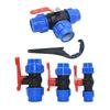 20/25/32/40/50mm PE Tube Quick Connector Tap Water Splitter 2/3-Way Fast Connection Pipe Valve Plastic Ball Valve