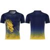 Men Dragon 3D Full Print Sports Jersey Red Yellow Gradient Short Sleeve T-shirt Quick Dry Breathable Training Soccer Cycling Tops
