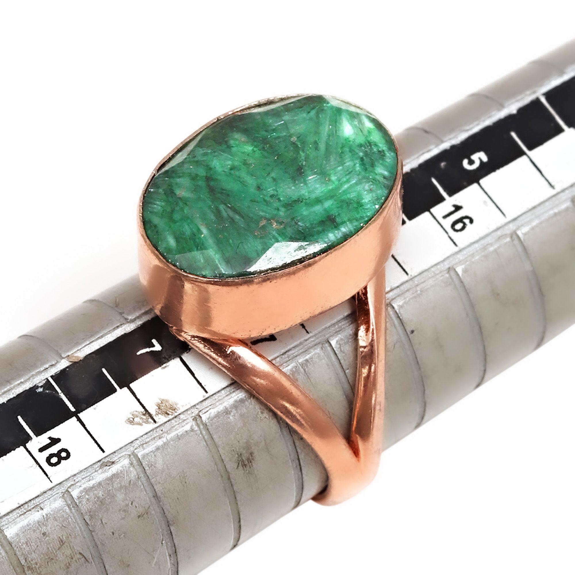 

Emerald Gemstone Handmade Silver Jewelry 6.25