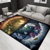 1pc 1630657784Pattern Carpet, Area Rug For Living Room Bedroom Room Bed Chair Laundry Entryway Corridor Yard Non-slip Outdoor Camping Rug Fl