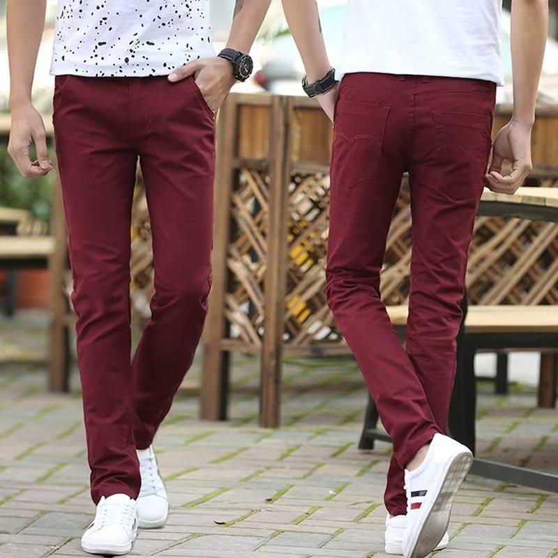 

Мужские новые летние эластичные брюки прилегающего кроя в стиле casual для бизнеса - модные длинные брюки в корейском стиле 38