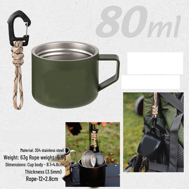 Gongziyu 304 Stainless Steel Camping Cup
