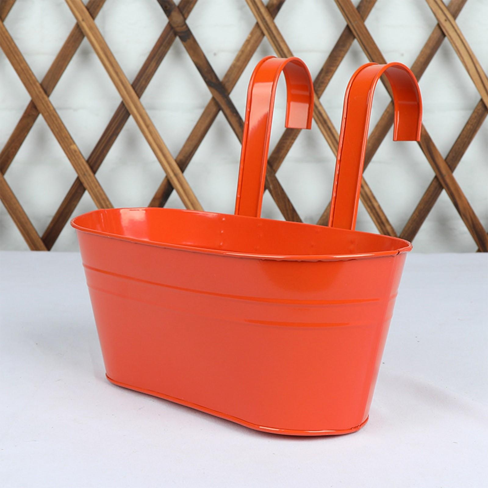 

Горшок для уличных растений, черный металл, железо, подвесные цветочные горшки, перила, ведра для забора, современный стиль бохо, настенное крепление, оконная коробка One Size