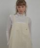 Ceme Glossy Square Dress - Ivory