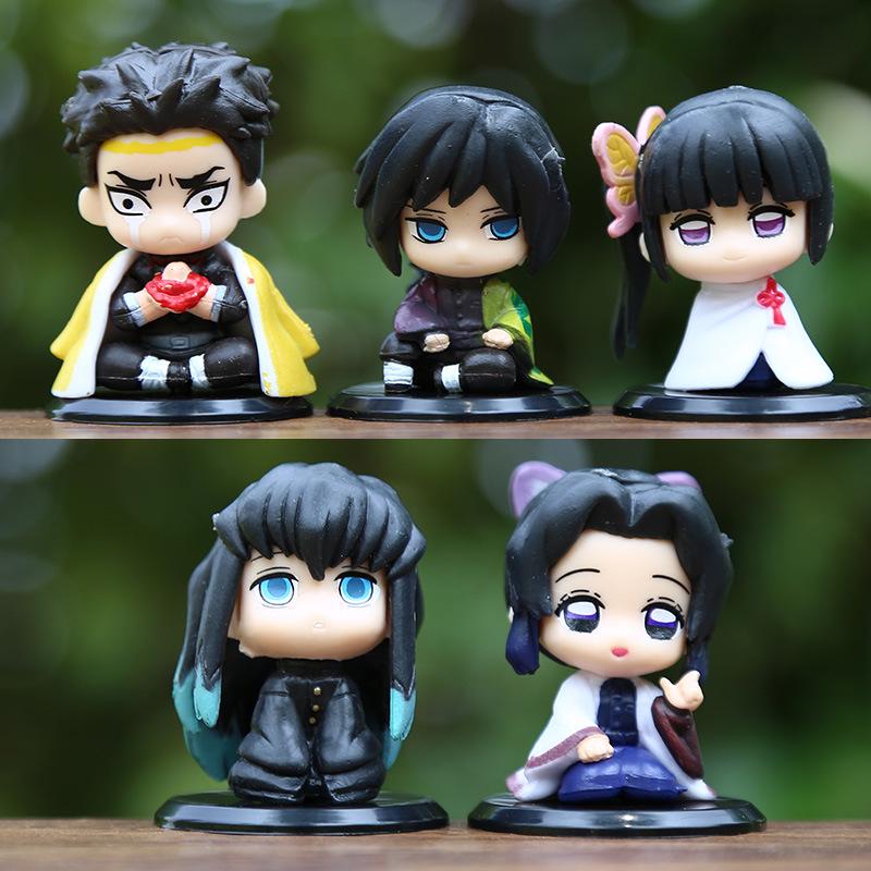 Demon Slayer Nezuko & Inosuke Säulenfigur Sitzende Haltung Blind Box Puppe Dekoration