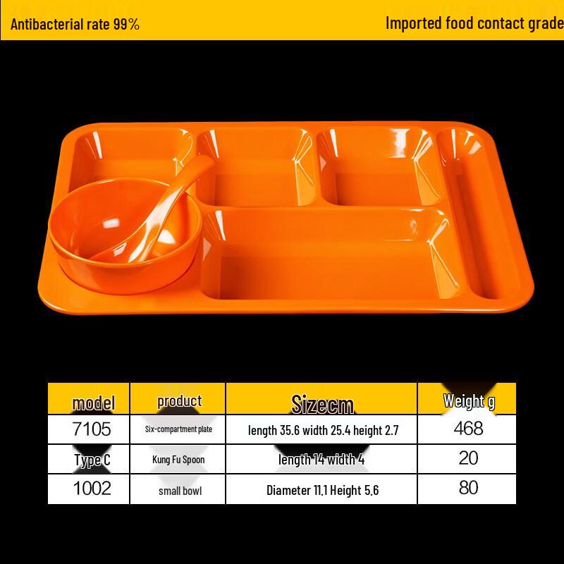 Melamine Divided Lunch Plate