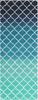 IKS Tenugui Hand Made In 34 X Nordic GD Prime Fabric Chū-sen Towel, Japan, 88cm, "Moroccan Blue" Pattern, 100% Cotton, (Unfinished)