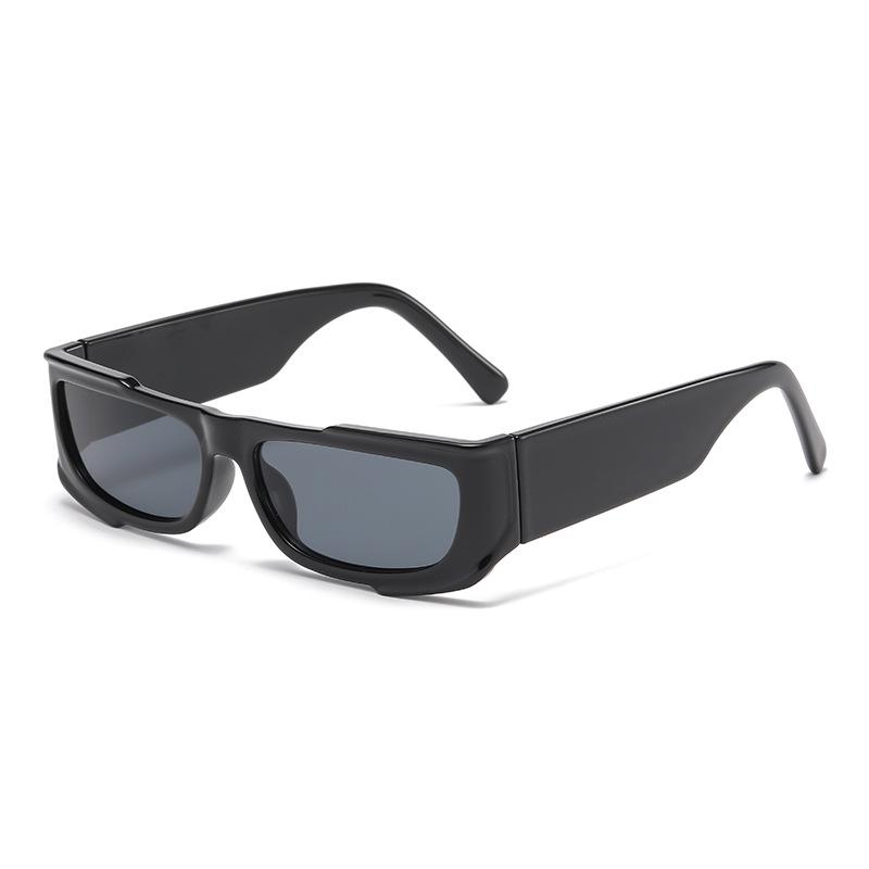 Trendy Small Frame Color Block Sunglasses - Fashionable Punk Style for Internet Celebrities