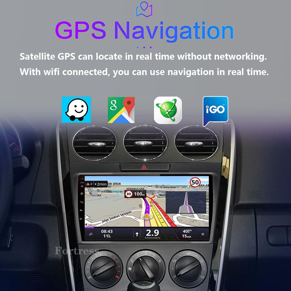 Android OS for Mazda CX-7 CX7 2008 - 2015 GPS Navigation 9 inch Car Radio Video Multimedia Player CarPlay 4G BT DSP Stereo