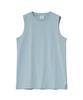 YALE [Premium Cotton] Women'S Reporter Cotton Sleeveless Blue Gray