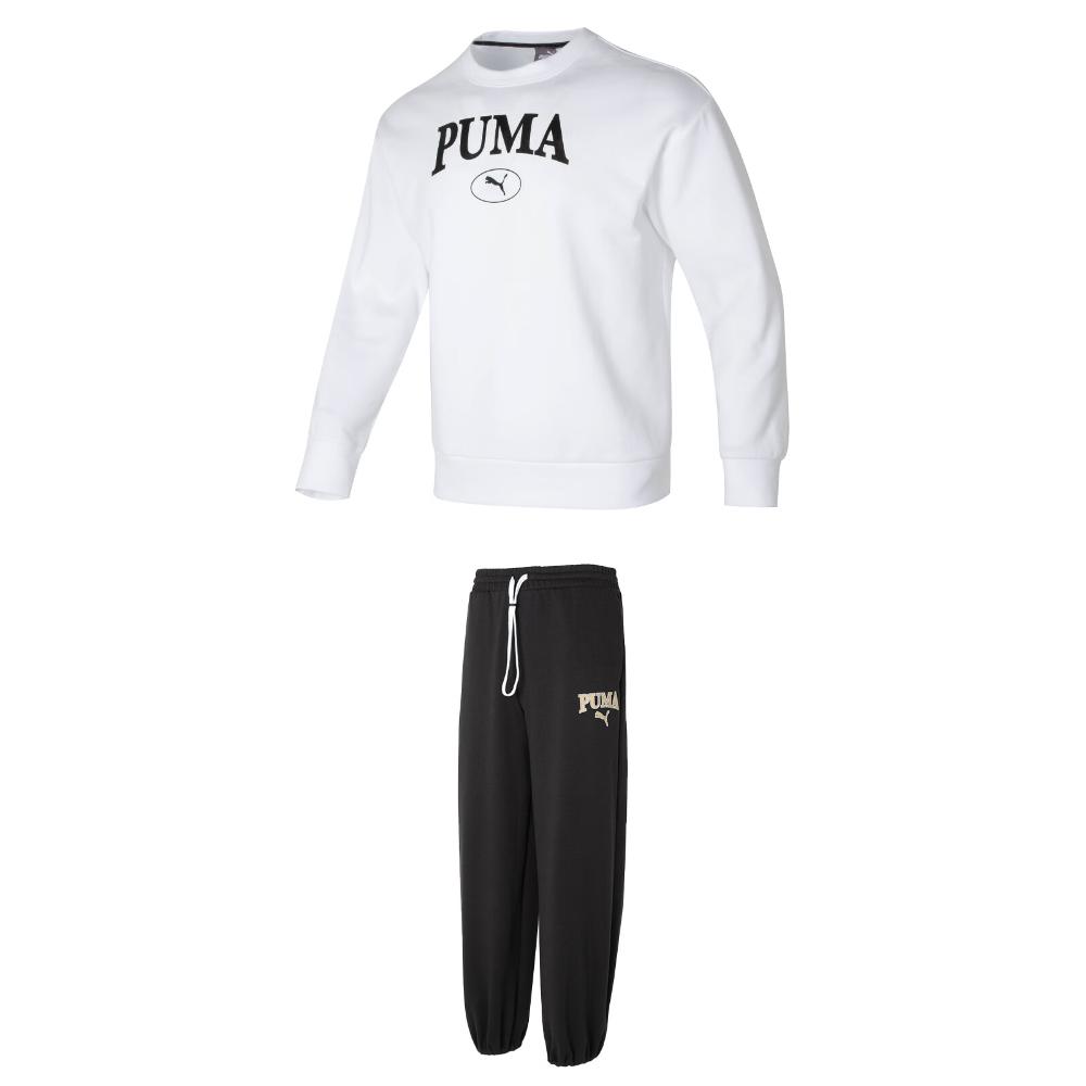 

Puma Дышащий Удобный Комплект Худи и Брюк с Круглым Вырезом и Длинным Рукавом, Вязаный, Унисекс Худи 682929-02+682928-01 M