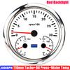 ZMFJH Multifunctional 110mm Gauge Red LED 3000-8000RPM Tachometer+Oil Pressure Gauge+Water Temperature Meter 40-120℃ Car Boat