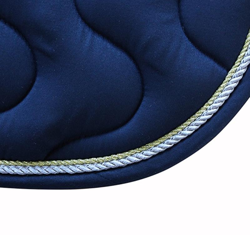 5mm Thick Sponge Resin Cotton Filled Horse Saddles Pad With Quilting For Pressure Distribution And Sweat Absorption