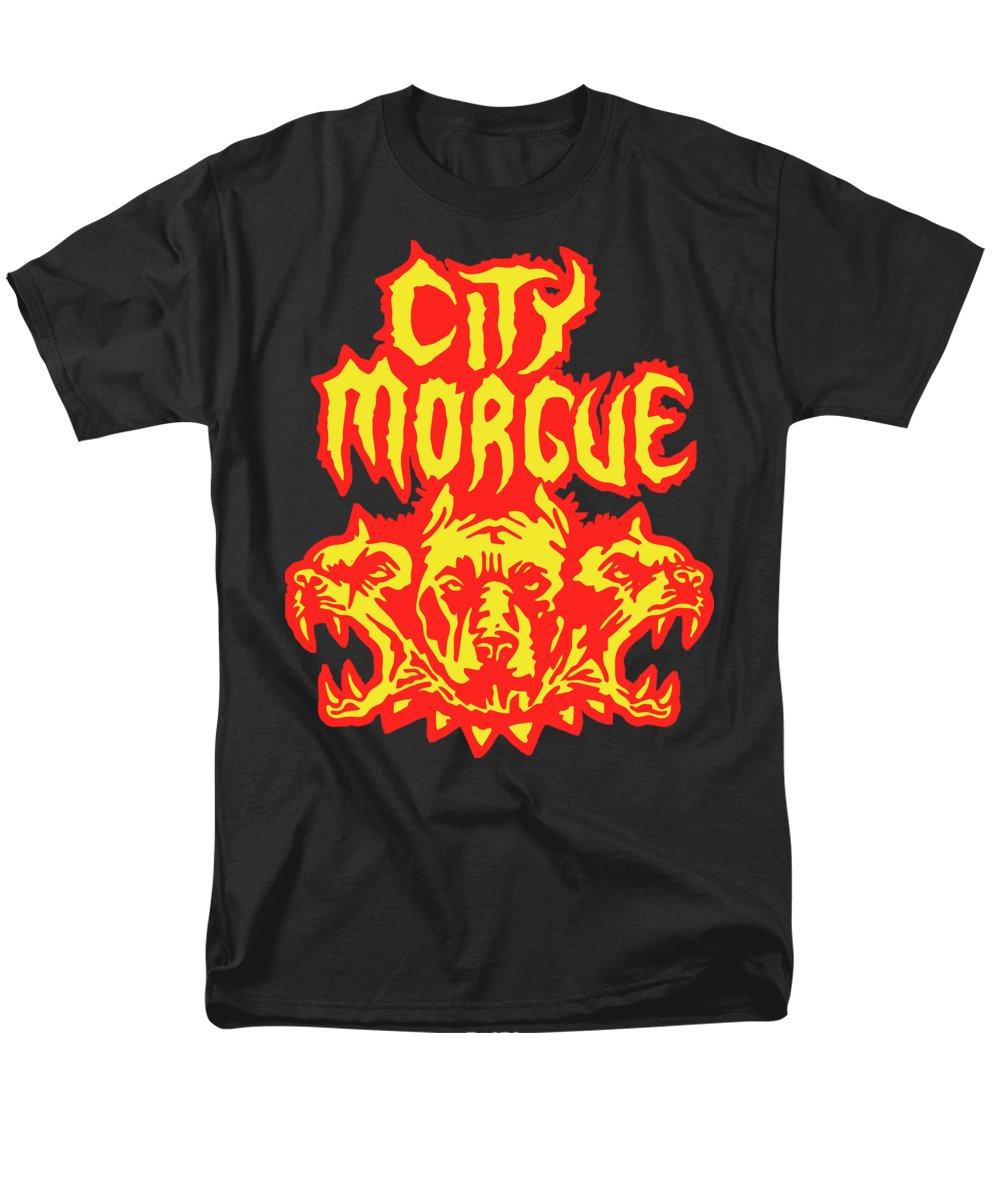 

Мужчины Премиум Хлопок город морг cerberus Печать Тис Смешные Harajuku Стиль расчесанный хлопок футболку