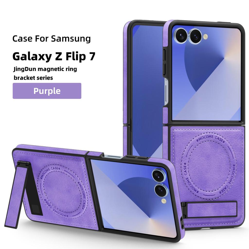 Samsung Z Flip7FE Magnetic Stand Crystal Shield Drop-proof Case
