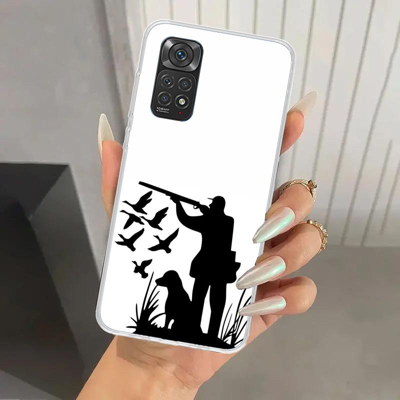 

Hunting Fishing Man Phone Case for Xiaomi Redmi Note 15 14 14S 13 12S 12 Pro 11S 11 Plus 11T 11E 10S Soft Funda Print Shell Redm Note 15 Pro Plus