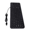 Small Wired Keyboard Multifunctional Zero Latency Quiet Round Keys Compact USB Laptop Keyboard